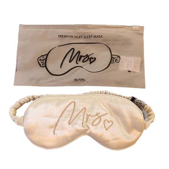 Amazon Accessories Mrs Bride Eye Mask Silky Smooth Satin Sleep Mask